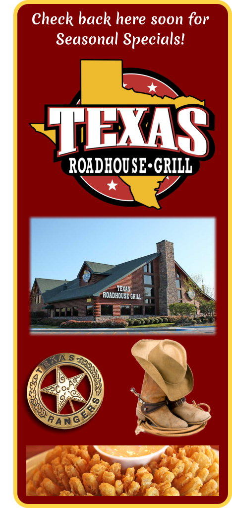 Check back here soon for  Seasonal Specials!